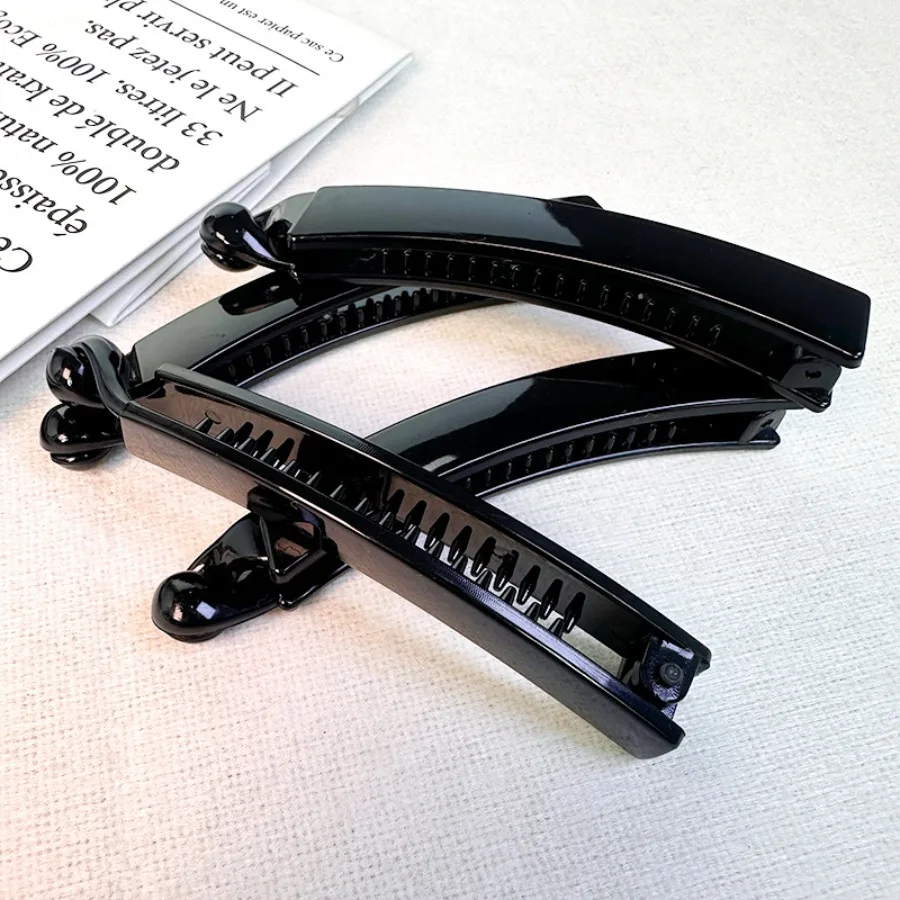 Banana clip, plastic large vertical clip, black handmade size, large diy accessories, various simple hairpins, etc.