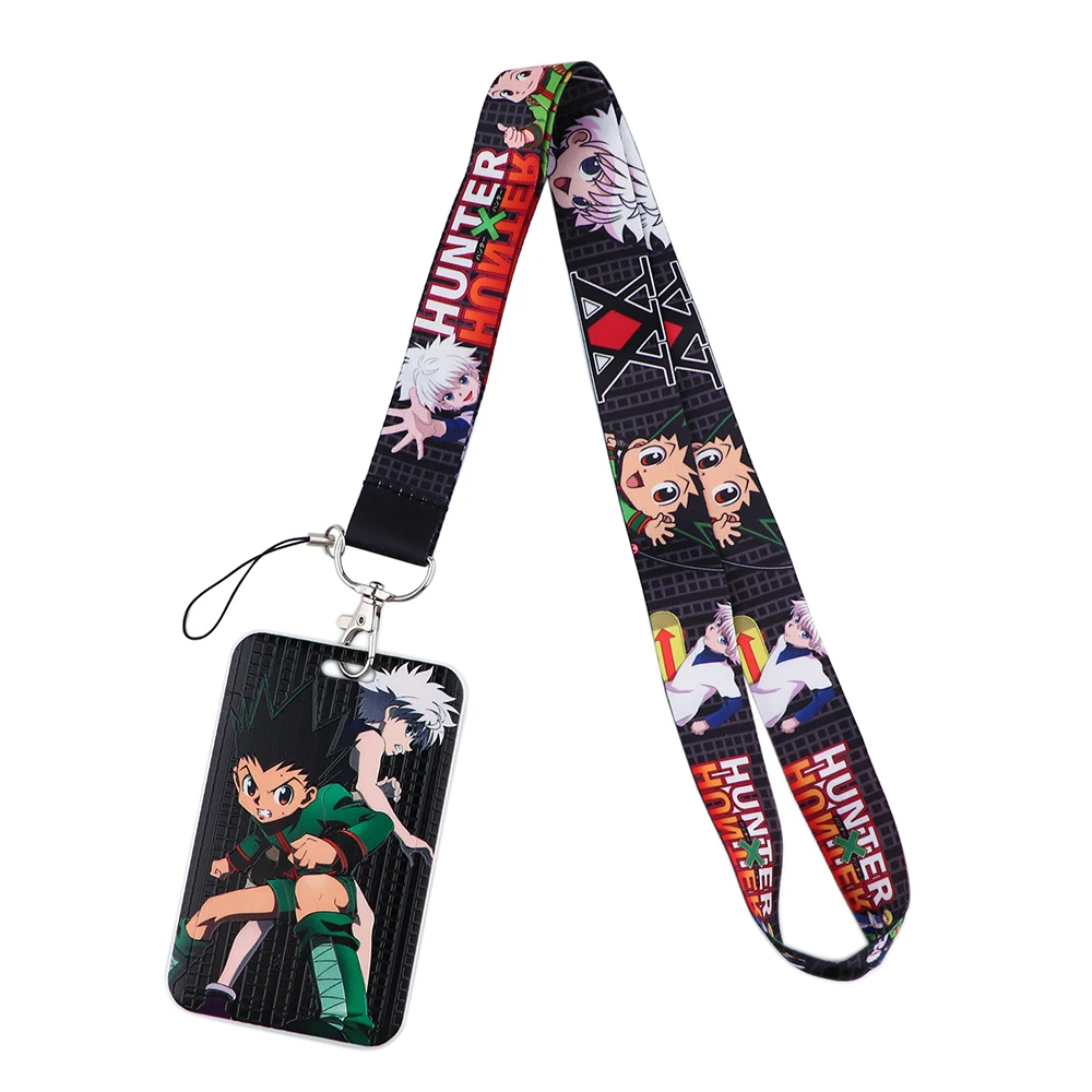 Japanese Anime Manga Credential Holder Neck Strap Lanyards ID Badge Card Holder Keychain Cell Phone Strap