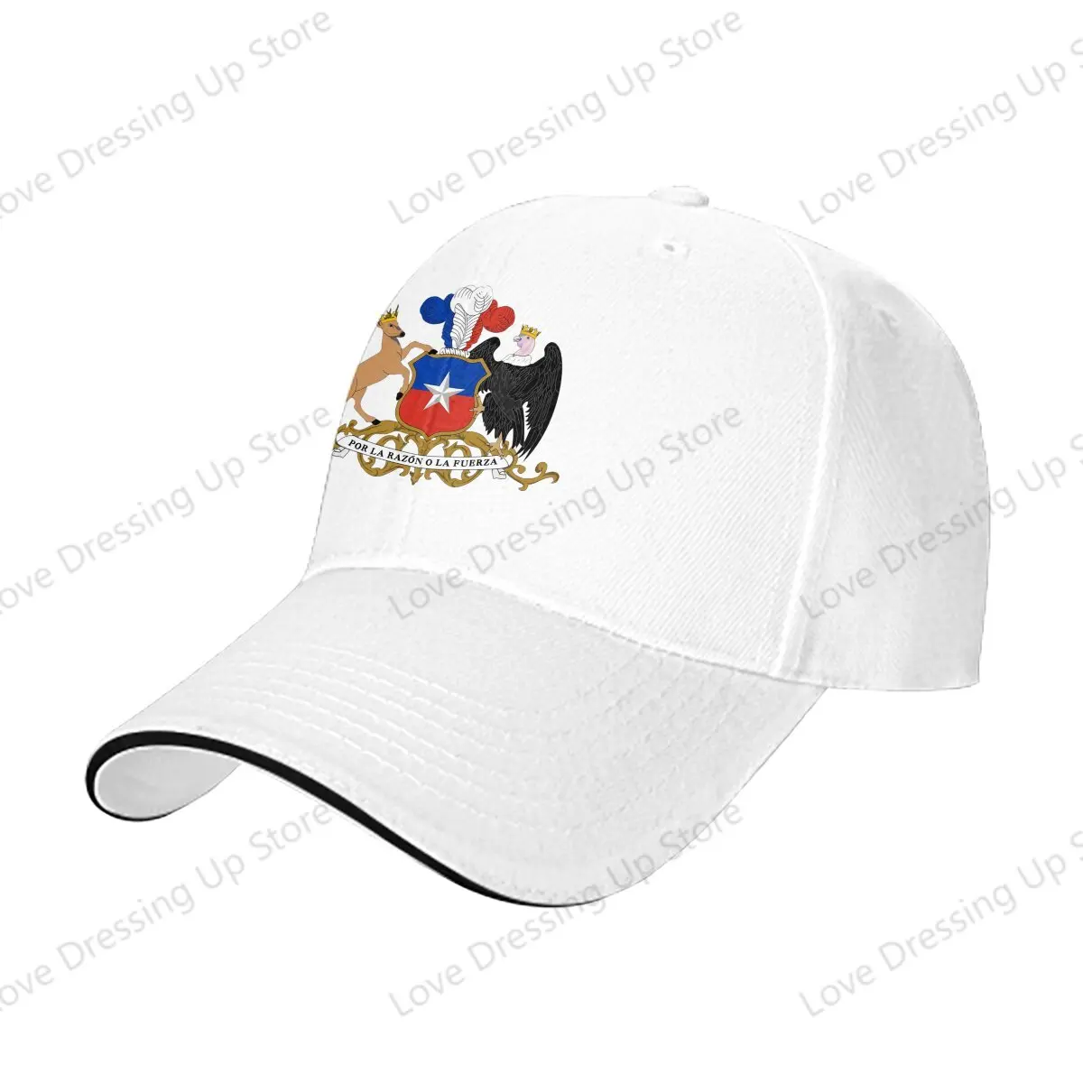 New The Americans Men Women Baseball Caps Chile, coat of arms Truck Driver Hat Golf Hats