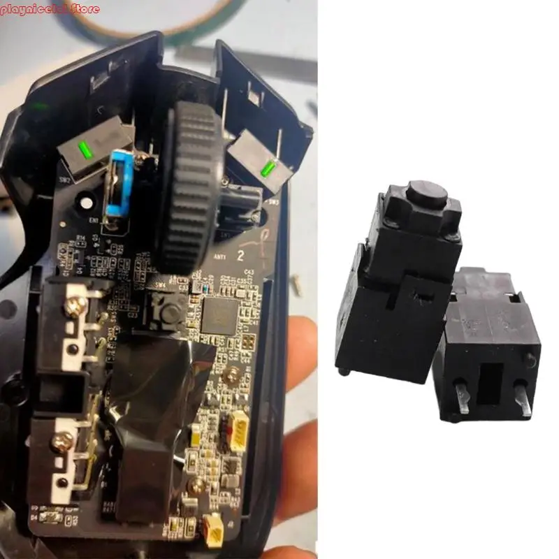14.5mm Mouse Switch 5 Million Life and Noise Reduction Metal Plastic 2Pin for Razer Basilisk X Hyperspeed Gaming Mouse