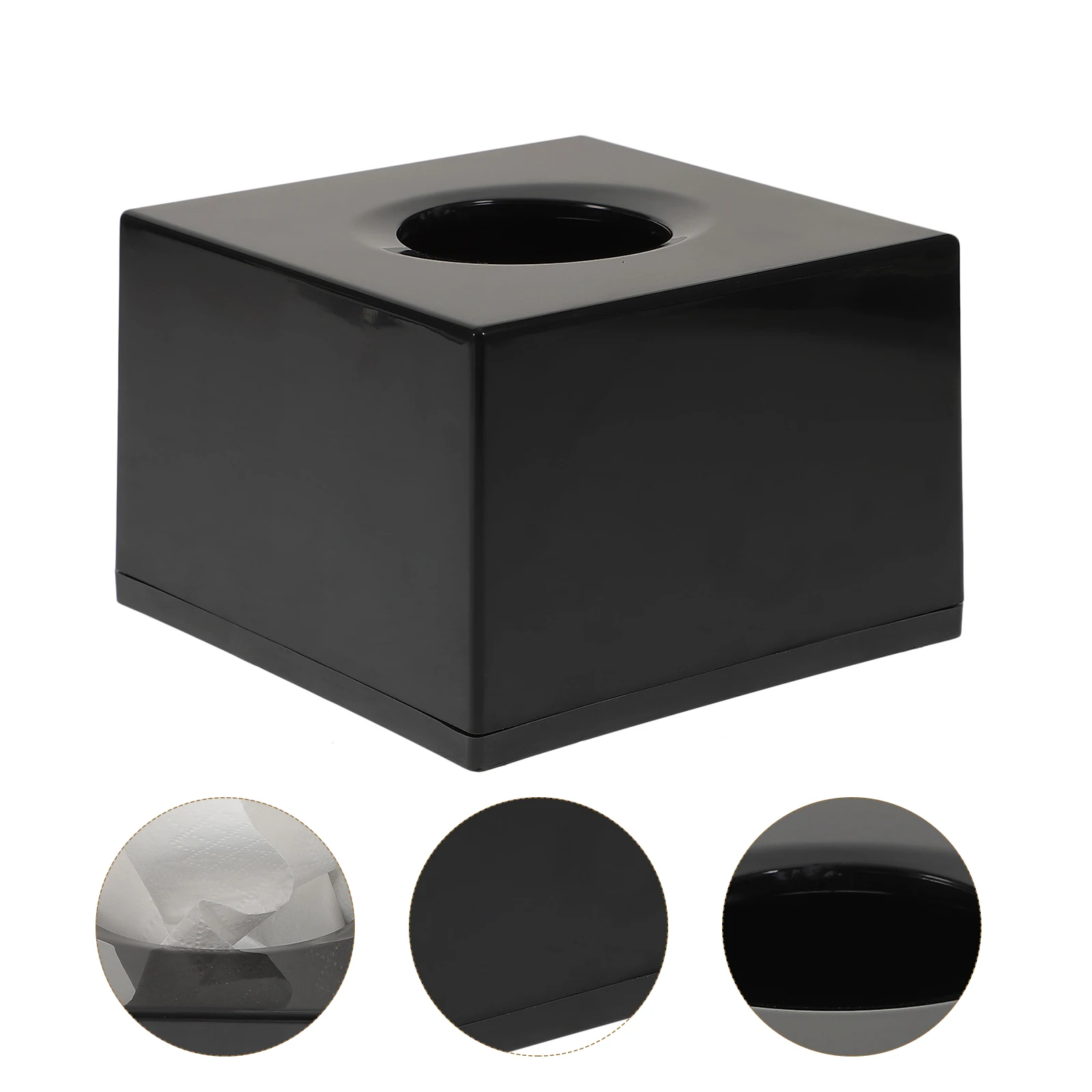 

Square Paper Box Napkin Storage Container Home Office Bathroom Square Napkin Storage Container Box Tissue Holder