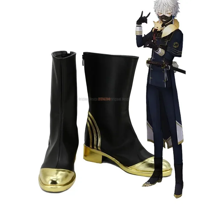 

Nakigitsune Cosplay Touken Lanbu Online Game Nakigitsune Cosplay Boots Black shoes Custom Made