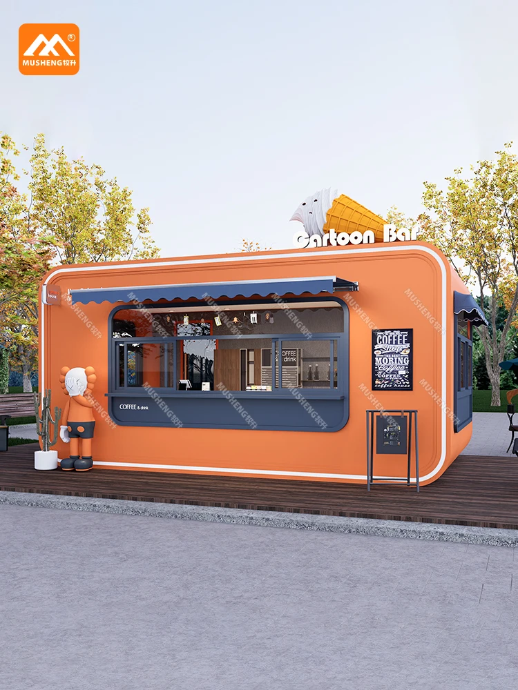 Outdoor space capsule, mobile house, kiosk, coffee shop, snack kiosk, scenic spot, retail shop, container commercial street