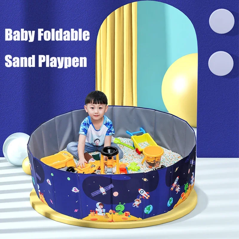 

Baby Foldable Sand Table Pit Sandbox Toy Infant Indoor Play Sand Ball Pool Outdoor Playpen Toy Dry Folding Fence Tent Toy Gift