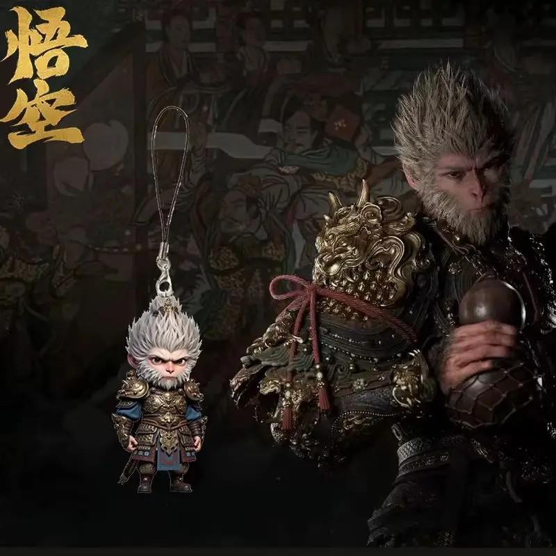 New Black Myth: Wukong Action Figure The Destined One Key Chain Wukong Key Ring 2024 New Hot Children Toys Decoration Birthday