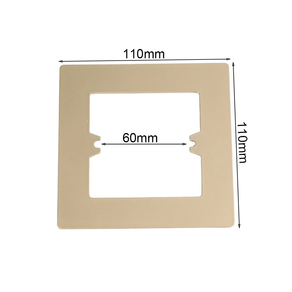 For Home Improvement Gold Switch Socket Panel Decorative Wall Switch Cover Kit Decorative Frame for versatile Compatibility