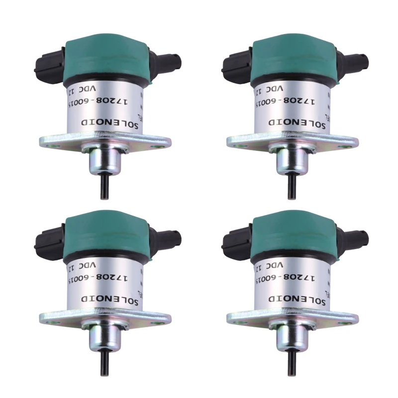 4X For Kubota D1005 D1105, D905 Solenoid Shutdown 17208-60015 17208-60016 17208-60017 12V Stop Magnet Fuel Shutdown