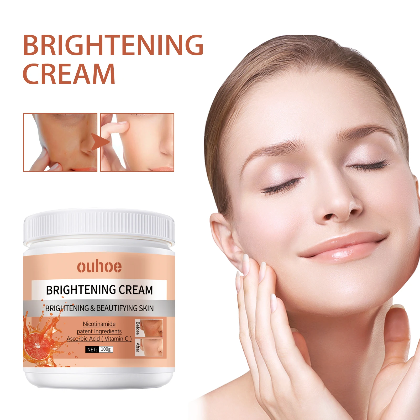 

Hydrating Brightening Cream – Moisturizing, Even Skin Tone for OUHOE