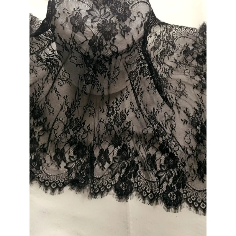 Ширина 3 м x 1,5 м, вышивка ресниц, кружевные наклейки, материал ручной работы, подол свадебного платья, сетчатая декоративная ткань, аксессуары для одежды