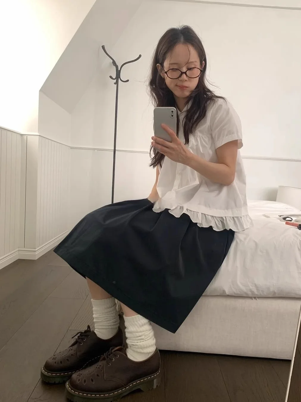 

Ретро-юбка в японском стиле с эластичной талией и плиссировкой, простой дизайн, омолаживающий эффект, цветочное кружево, юбка в пол.