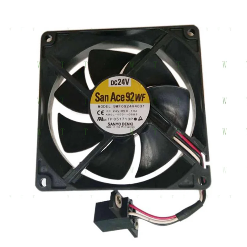 

H 1 шт. для вентилятора SANYO 9WF0924H4031 A90L-0001-0583 DC 24 В FANUC Вентилятор 9 см 3 провода