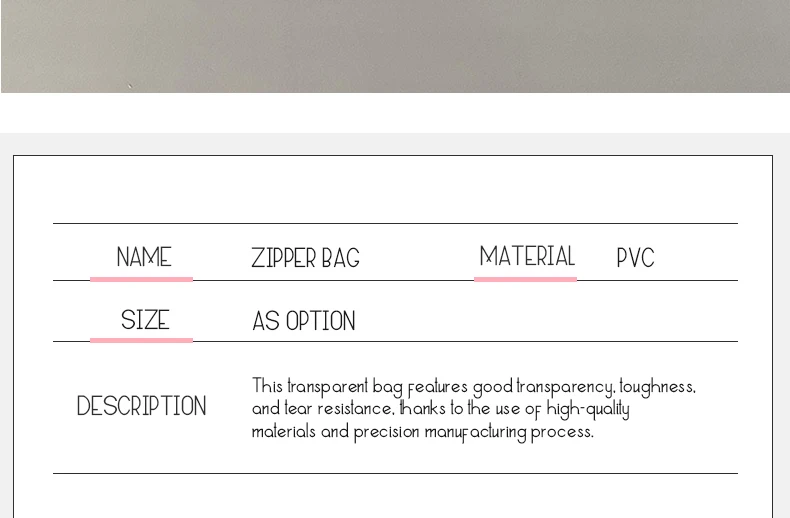 10/20PCS Transparent Plastic Pouches PVC Zipper Bag For Jewelry Bracelet Necklace Earrings Gift Storage Small Business Packages
