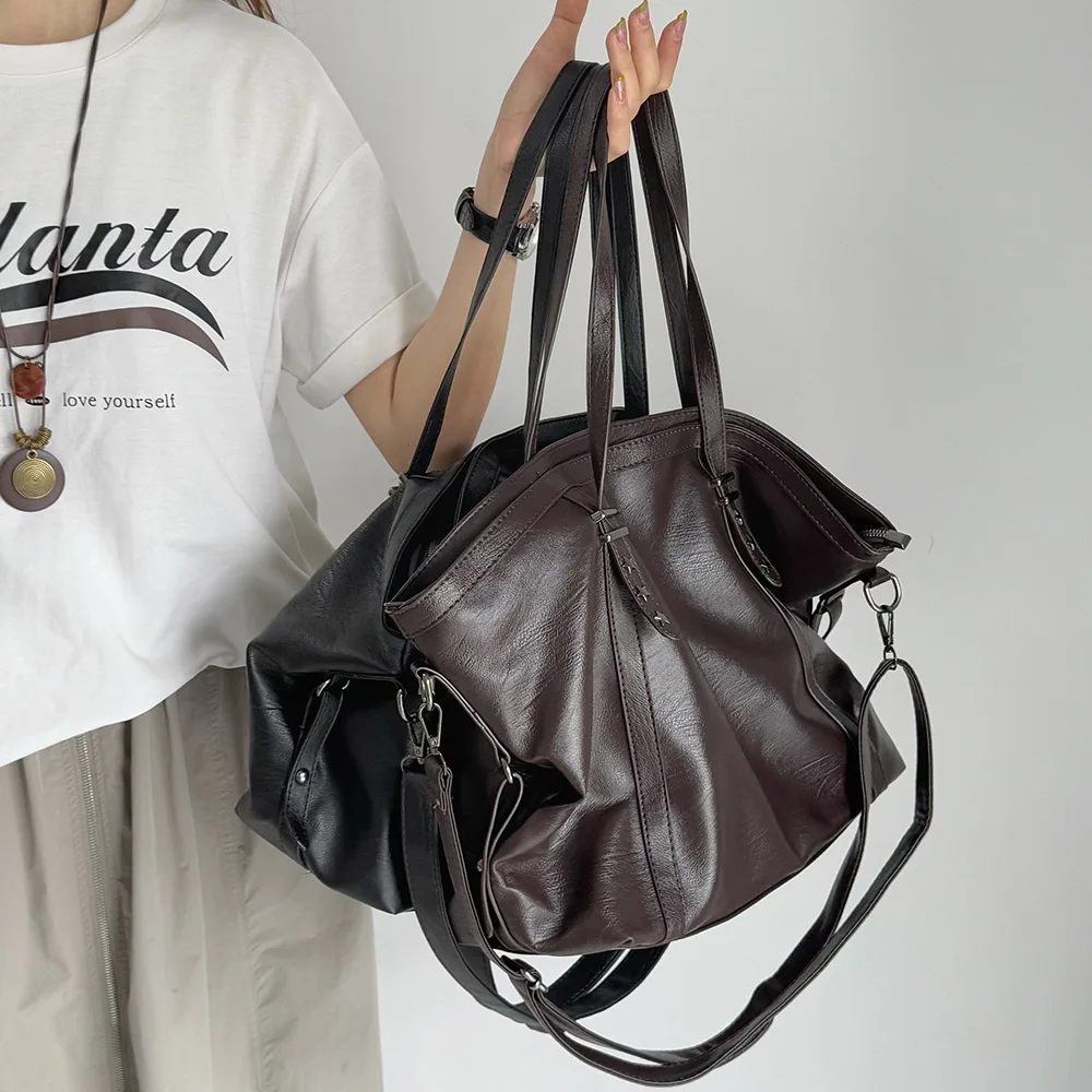 Ladies' Large Capacity Versatile Shoulder Bags 2026 High Quality Soft Leather Tote Bag for Women Fashion Women's Handbags Luxury
