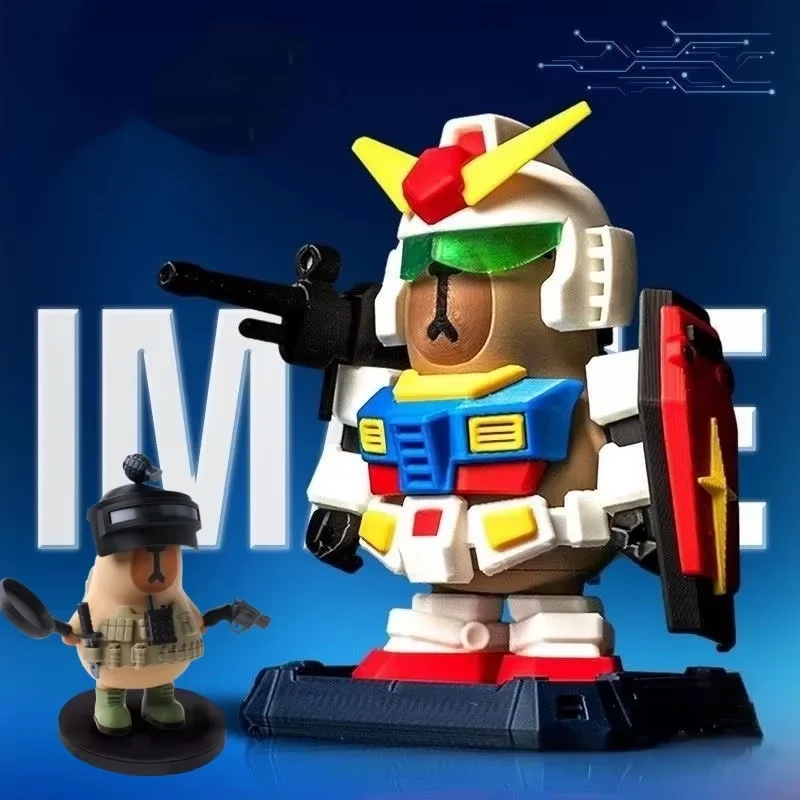 

Новые магнитные фигурки Capibara Rx-78-2, стиль Mecha, 3D принт, элитные настольные украшения «Мир», детская коллекция, статуя, подарки
