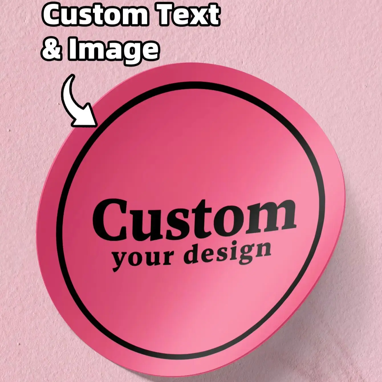 1/50/100pcs Personalized Round Custom Name Stickers, Self-Adhesive Labels for Office File Markers, Desk Tags & Binder Labels