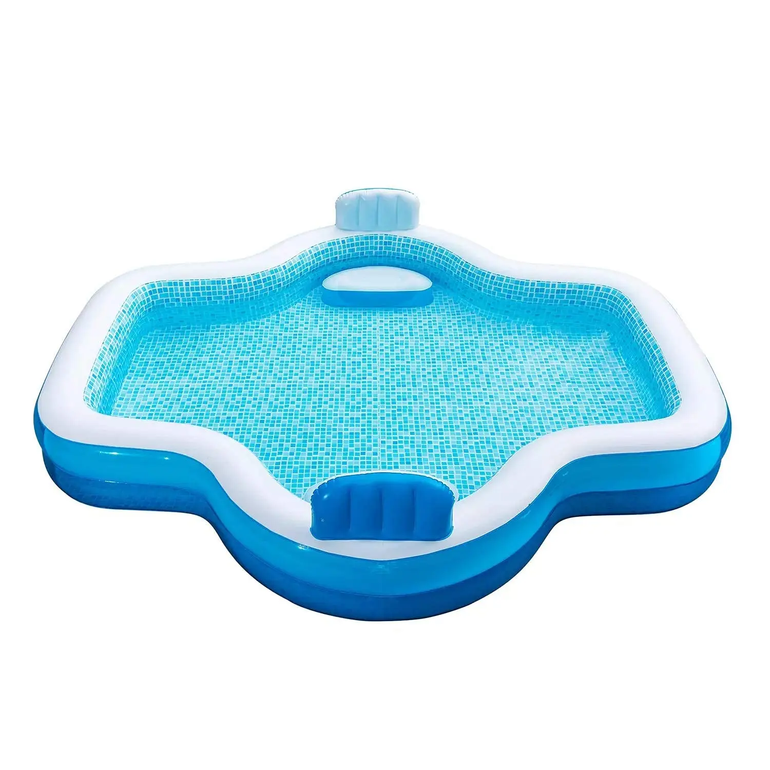 Elegant Family Pool 10 Feet Long 2 Iatable Seats with Backrests. New Version