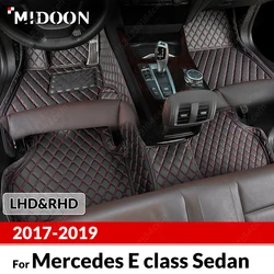 Custom Car Floor Mats For Mercedes Benz E class Sedan E260 E300 E320 E350 W213 2017 2018 2019 Auto Carpet Cover Interior Accesso