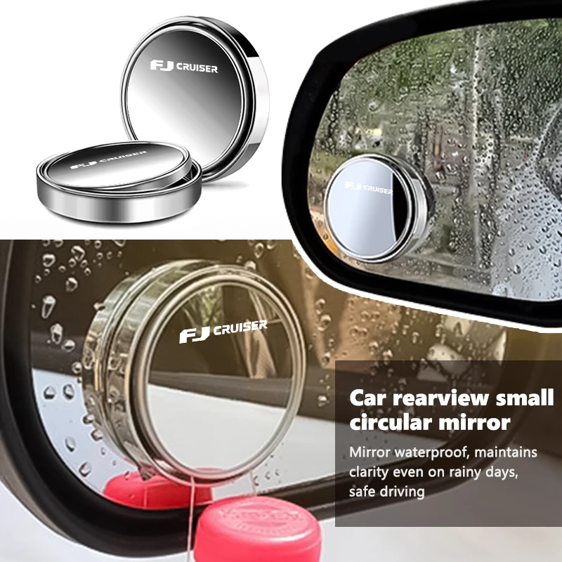 For Toyota Adjustable Car 360° Rotation Blind Spot Reversing Rearview Mirror FJ Cruiser Prado150 V8 200 2010 2014 2016 2017 FJ40