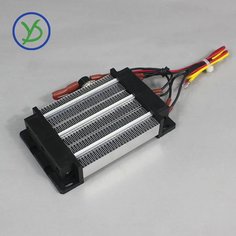 220V AC DC Insulated Thermostatic PTC heater ceramic air heater 600W Insulated heating element 124*76mm