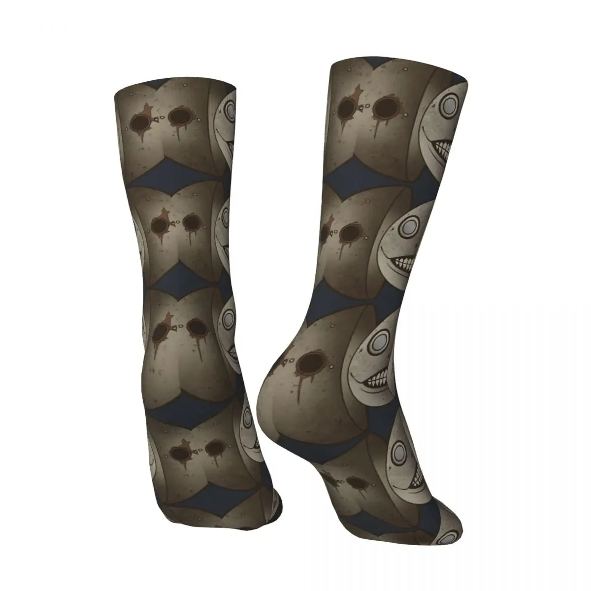 Happy Funny Men's compression Socks Emil's Matryoshka Retro Harajuku NIER Replicant Hip Hop Novelty Casual Crew Crazy Sock Gift