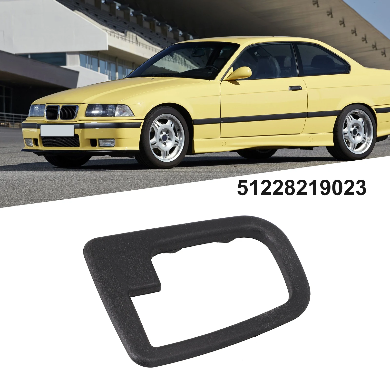 New Replacement Door Handle Cover 1pc LEFT Plug-and-play Car Styling 51228219023 For BMW E36 3 Series Z3 Series