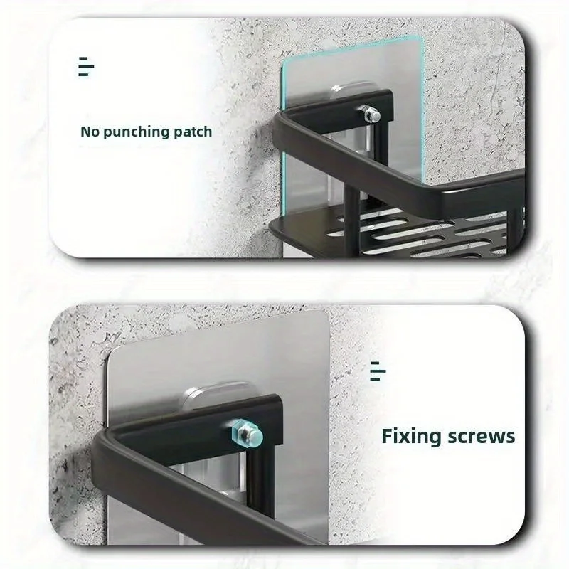 6 Stück Klebende Schraubensticker für Badezimmerregale, Stark Haftend, Ohne Spuren, Selbstklebend, Ohne Bohren, Wandmontage-Regal-Schraubensticker – Detail 6