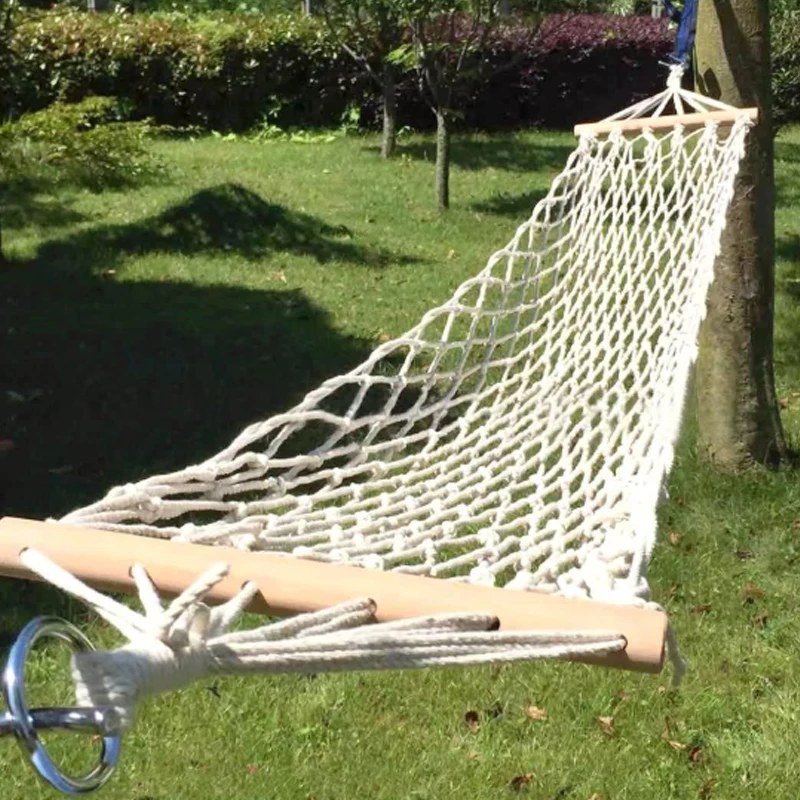 

Гамак для кемпинга из толстой сетки, нейлоновый, одноместный, для активного отдыха, аксессуары для кемпинга