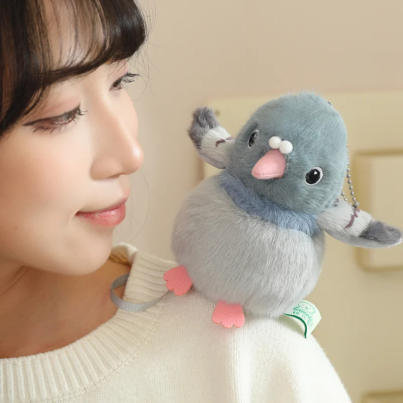 

New Cartoon Bird Plush Doll Fluffy Stuffed Toy Perfect Gift With Magnets Can Stand On Your Shoulder Decoration