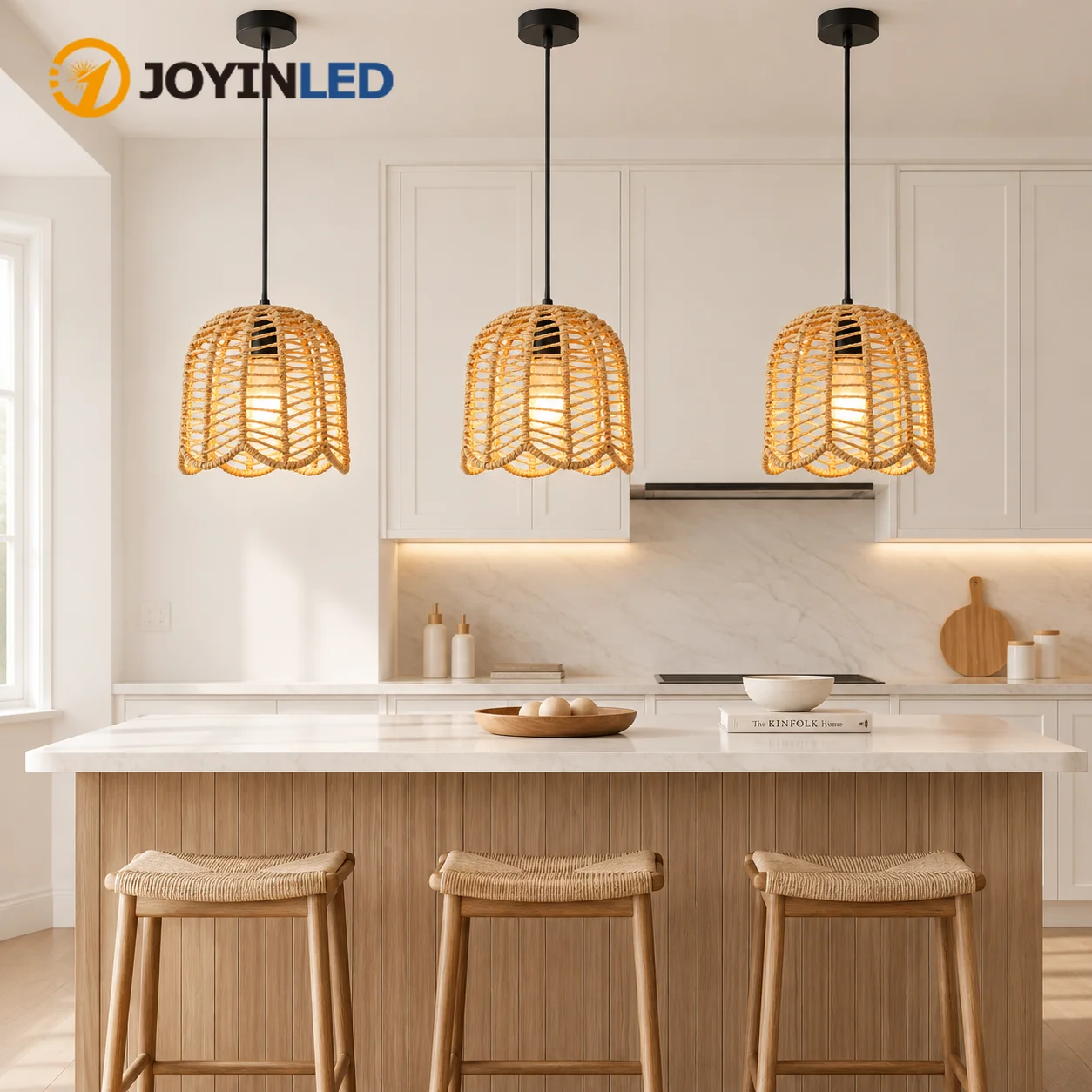 Handmade Natural Hemp Rope Chandelier Lamp Household Wicker Woven Light for Homestay Cafe Bar Hotel Teahouse Indoor Decor Light