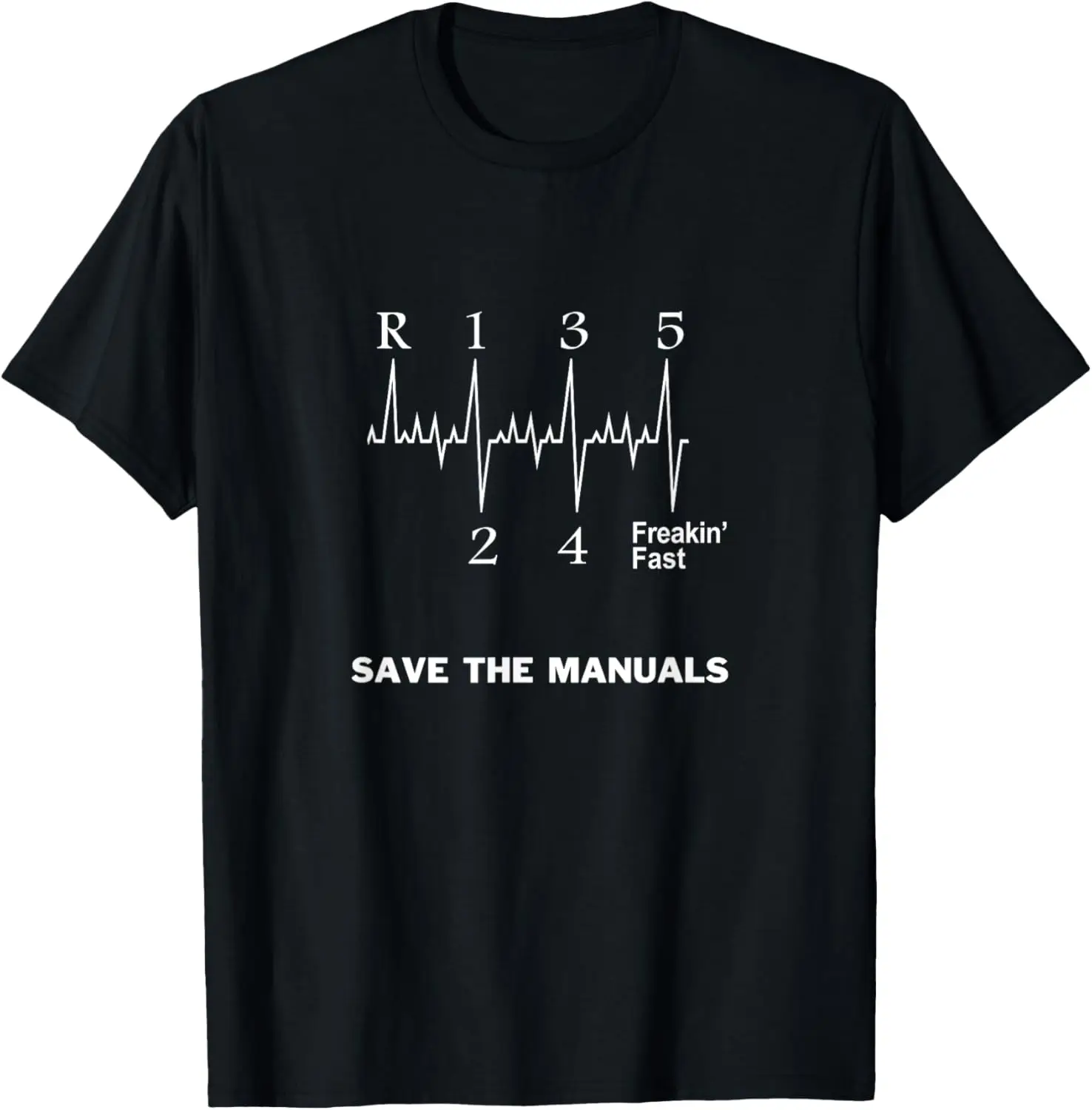 Save The Manuals Stick Shift Car Lover T-Shirt