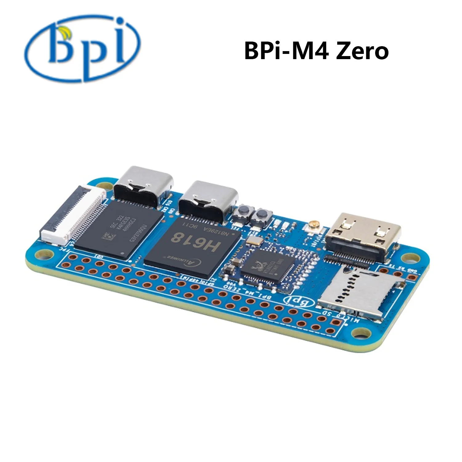 Imagem -06 - Banana pi m4 Zero Bpi-m4 Zero H618 Soc 2g 4g Ram Lpddr4 8g 32g Emmc Suporta 5g Wifi Conector de 40 Pinos Raspberry pi Zero w