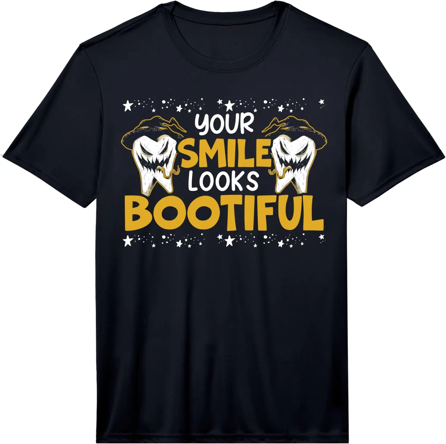 Dentist Halloween Trick Or Treat Dentistry Dental Assistant Performance T-Shirt 100% Cotton Trendy Y2K Short-Sleeve Tee – Soft,