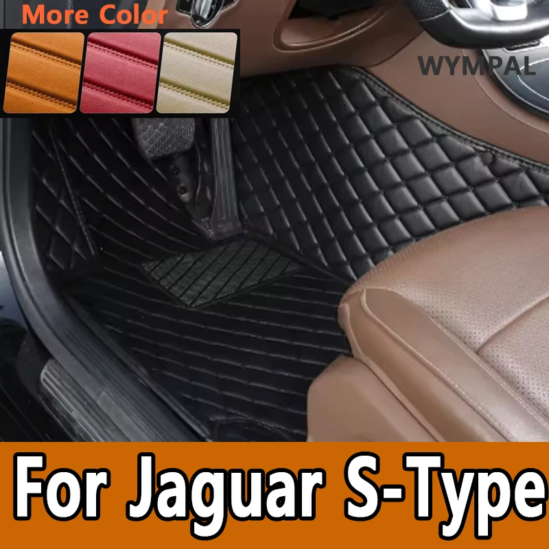 

Luxury Carpet Car Floor Mats For Jaguar S-Type SType S Type 1999~2007 Durable Leather Mat Anti Dirty Pads Interior Part Car Mats