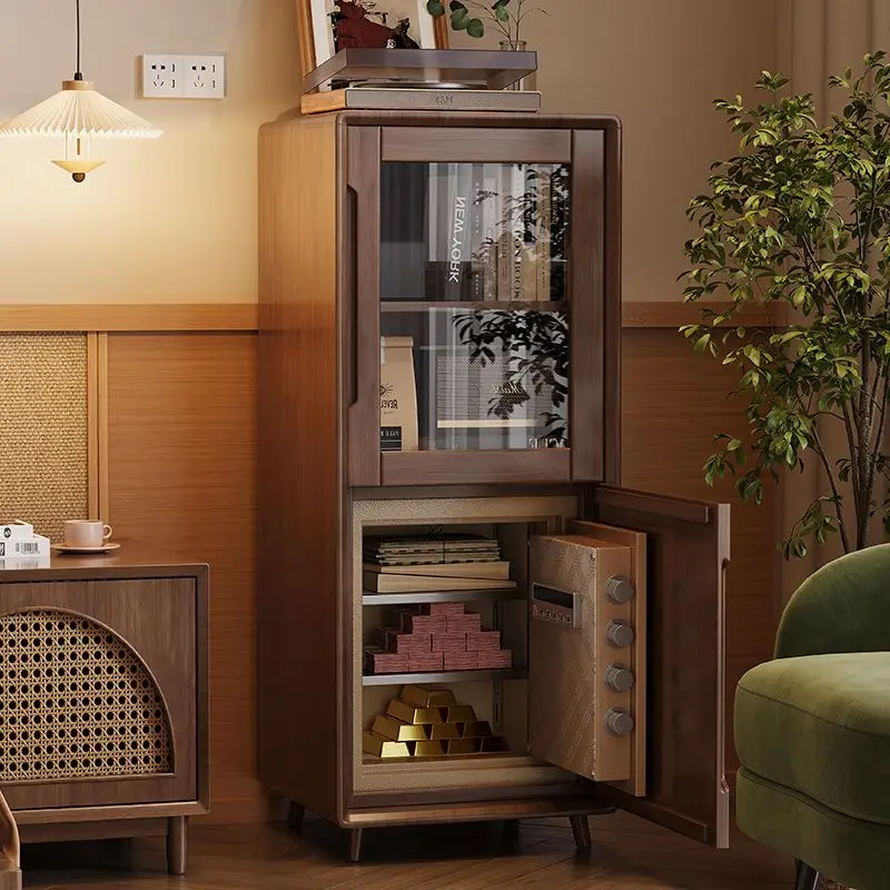 

New home new Chinese anti-theft living room bedroom storage solid wood safe integrated intelligent hidden type