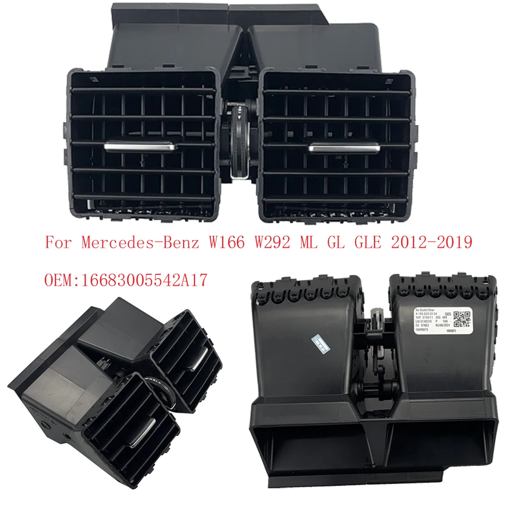 

Задний вентиляционный отверстие кондиционера переменного тока 16683005542A17 для VMercedes-Benz W166 W292 ML GL GLE 2012-2019, запасная часть