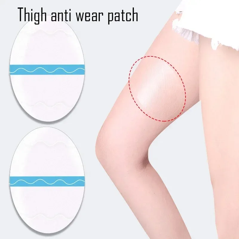 6pcs Thigh Tapes Unisex Disposable Transparent Invisible Body No-friction Pads Patches For Outdoor Anti-wear Paste Thigh