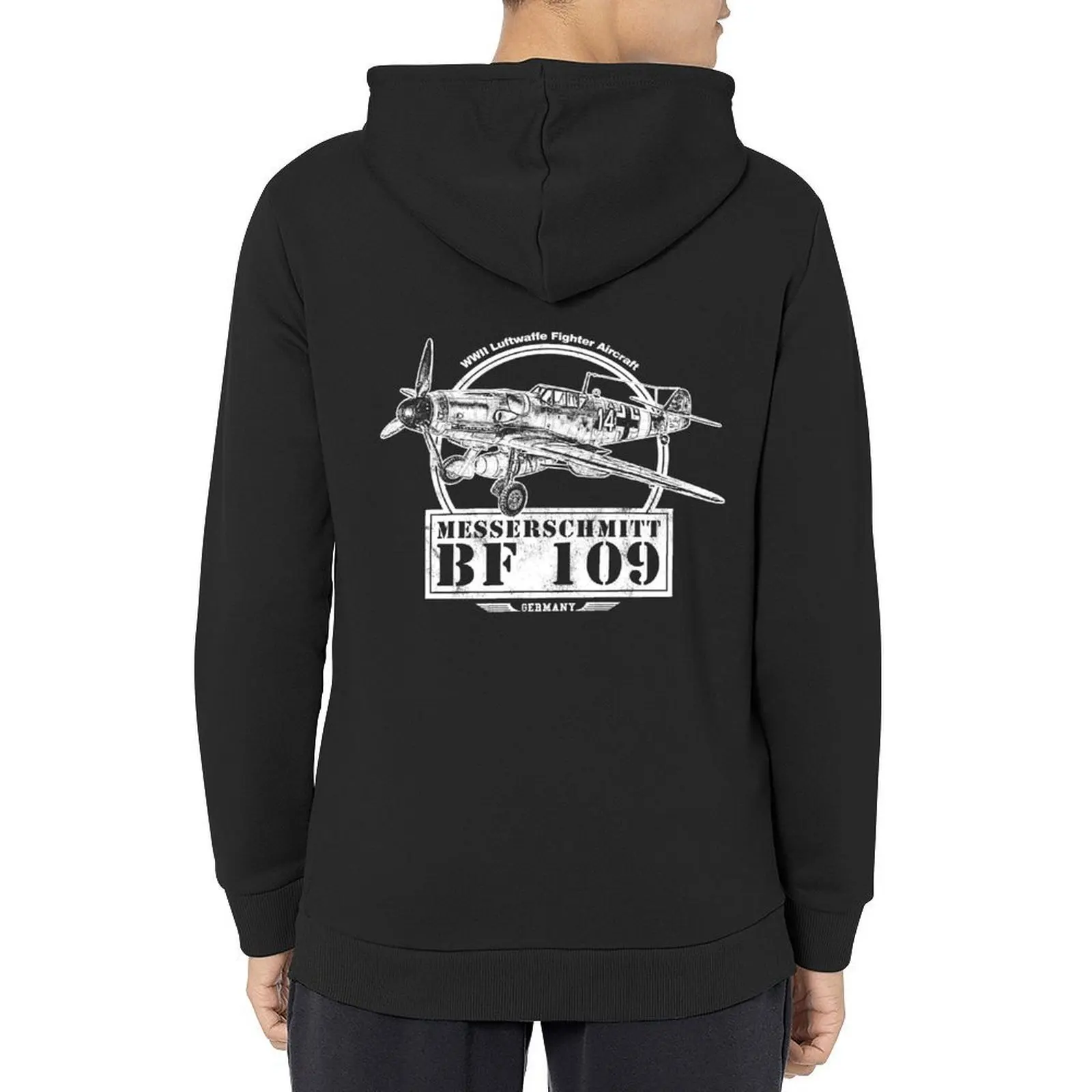 

Messerschmitt Bf 109 WW2 Fighter Aircraft Hoodie anime clothing blouse men wear anime clothes tracksuits