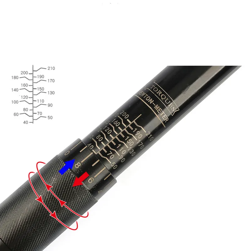 Imagem -03 - Chave de Torque Bidirecional Square Drive Chave de Torque para Bicicleta Carro e Bicicleta Ferramentas Manuais para Automóveis Predefinido 5210 N.m 12 38 14