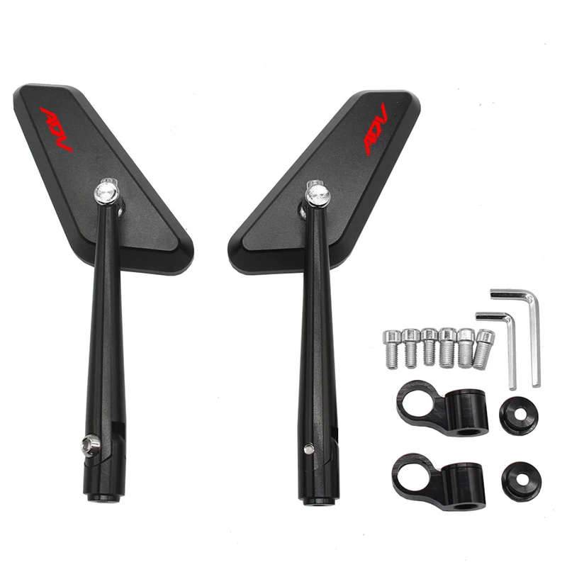 2Pcs Anti-fall Durable Motorcycle Small Rearview Mirrors Rear View Mirror For Honda ADV150 ADV160 ADV350 ADV 150 160 350