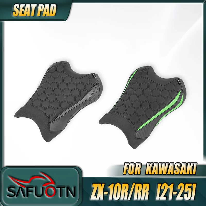 

Motorcycle Accessories Front Driver Seat Pad Cover Cushion Pillion For Kawasaki ZX10R ZX10RR 2021 2022 2023 2024 2025