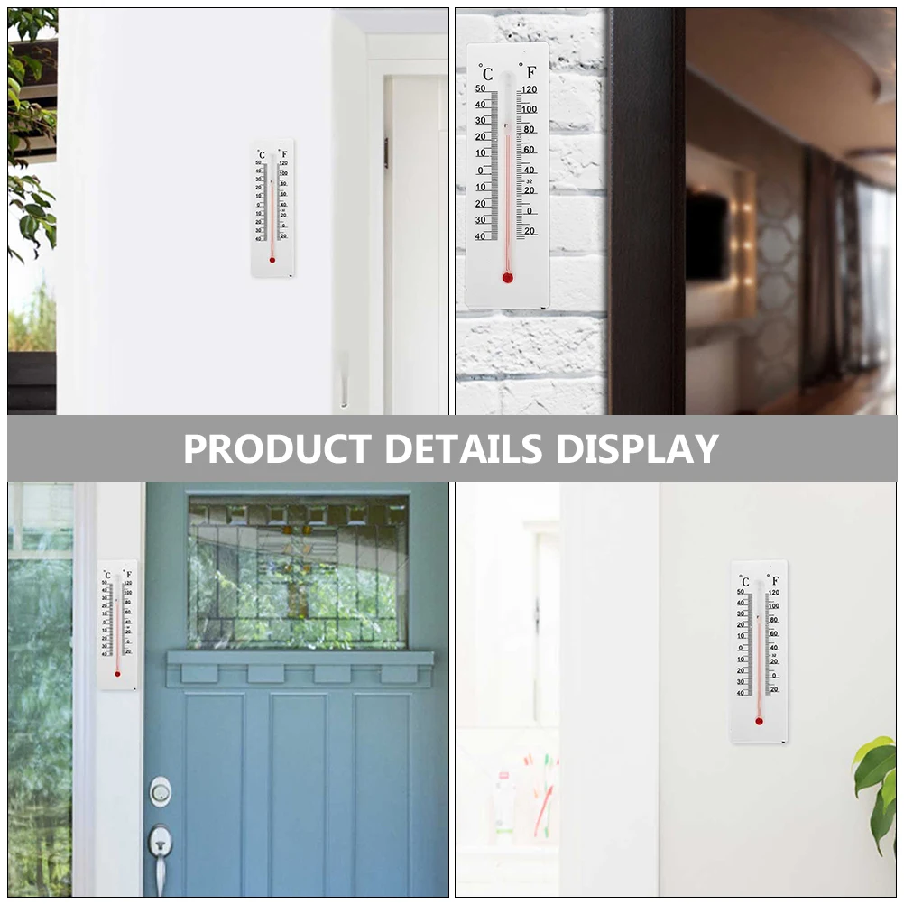 

2pcs Fake Thermometer Holder Hidden Hider Outdoor Decorative Key Storage Box Office Garden Decor Key Saving Box For Home