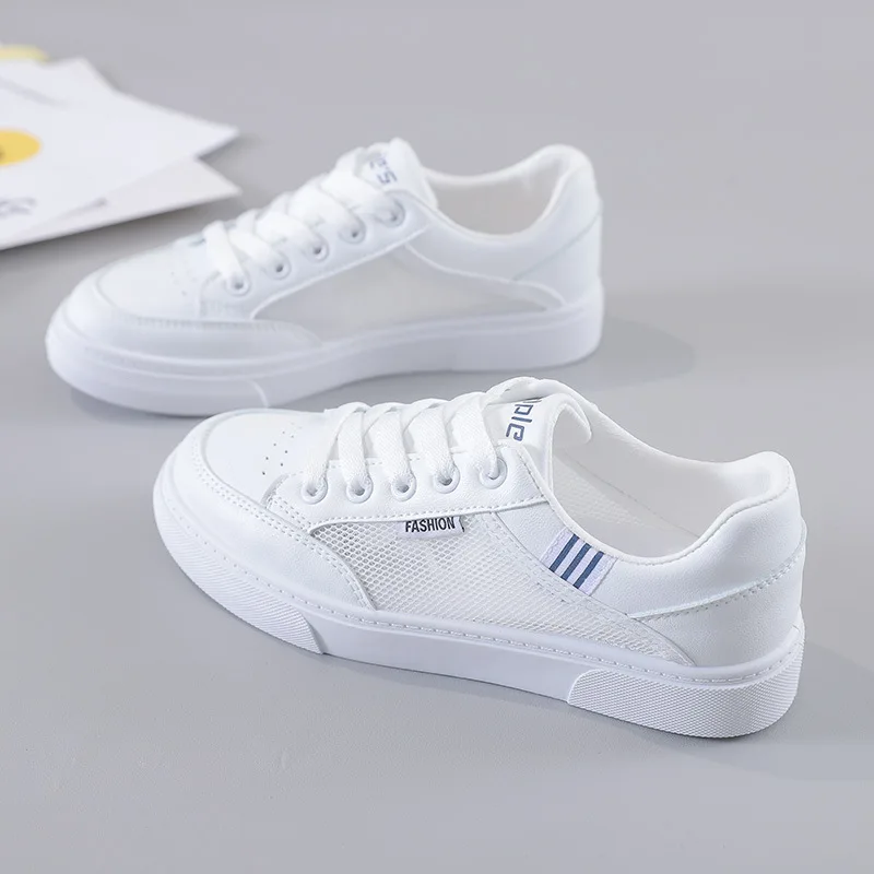 

Trendy White Rubber Shoes Women's Spring Summer New Style Flat Bottom Versatile Student Korean Version Comfortable Ladies Shoes
