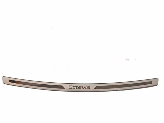 Car-Styling Stainless Steel car Rear Trunk Bumper Protector Rear Scuff Plate Rear Door Sill For Skoda Octavia A5 2007-2013