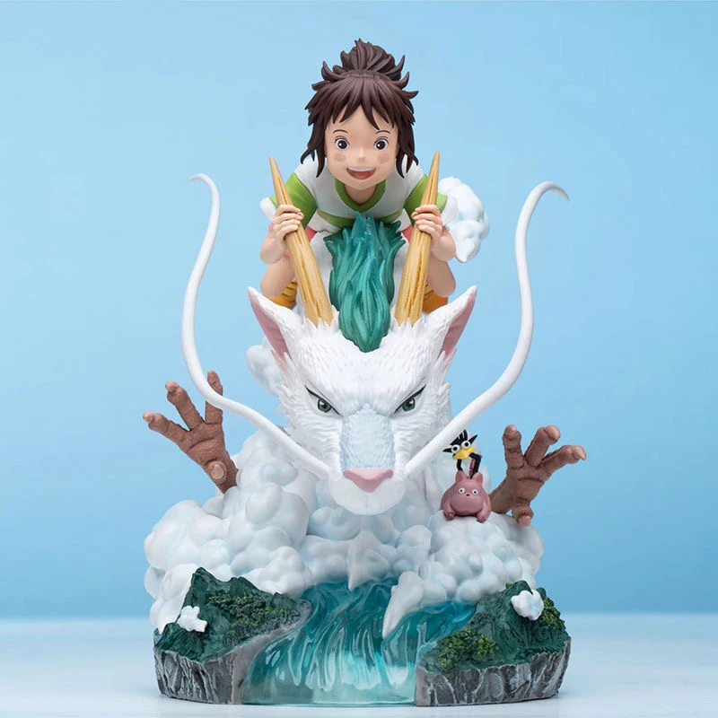 W magazynie Figurka anime Ogino Chihiro i Nigihayami Kohakunushi Figurka akcji Pvc Model Lalka Spersonalizowana zabawka kolekcjonerska Prezent