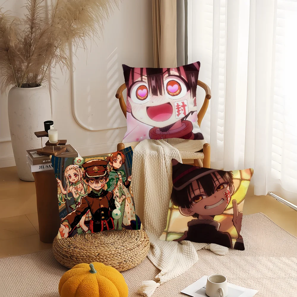 

Anime Toilet-bound Hanako-kun Pillow Case Home Decoration Cushion Cover Suitable For Office Sofa Bedroom Car
