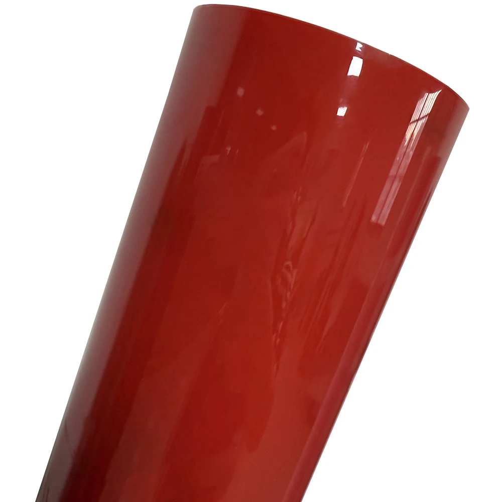 

Crystal Gloss Toronto Red High-quality PET Covering Vinyl Film Wrap Bubble Free Sticker Car Body Styling Decoration Accessories