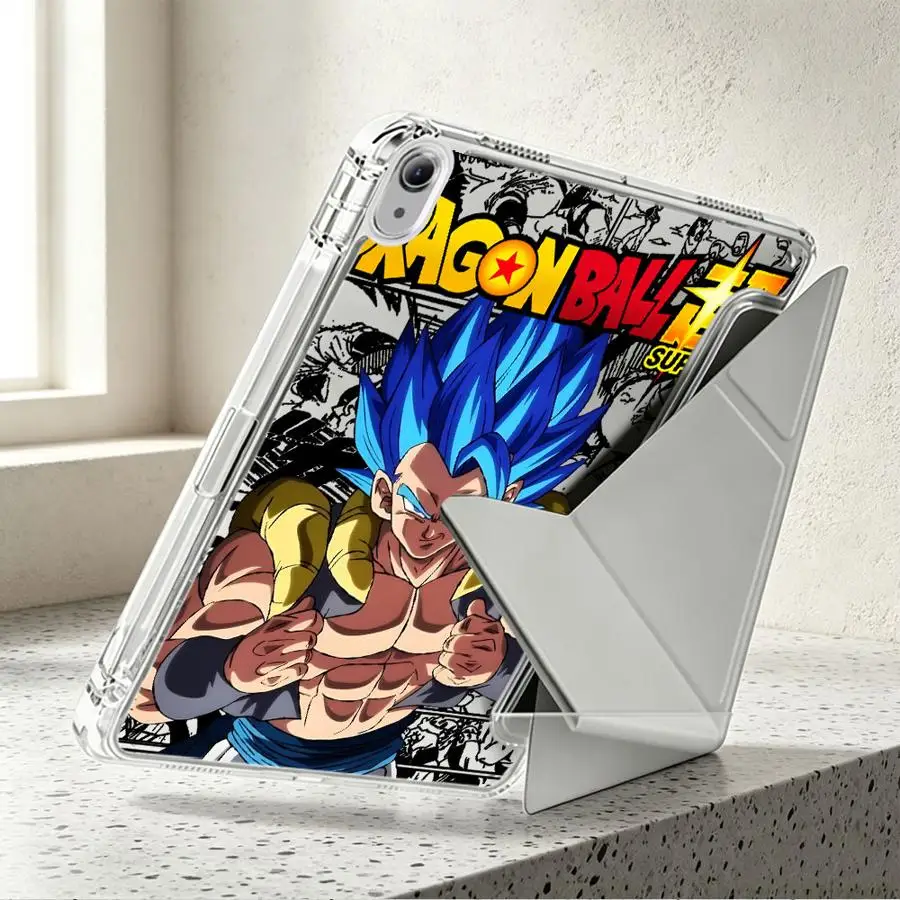 Dragon Ball Anime Vegeta Tablet Case For iPad Air 8 M2 M3 3 Pro 13 2025 2026 11th 12th Mini 7 6 5 9th 10th Gen With Pen Slot