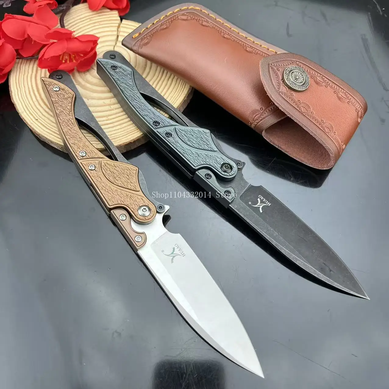 

Durable Outdoor Folding Knife T6 Aluminum Handle D2 Blade Jungle Adventure Knife EDC Camping Hiking Fishing Utility Knives Gifts