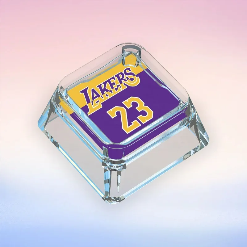 NBA Lakers Kobe Artisan Key Cap Point Custom Cartoon Keyboard Cap Transparent Original Game Keycaps for Mechanical Keyboard Gift