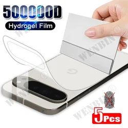 5Pcs Hydrogel Film Back Film For Google Pixel 9 8 7 6 Pro XL Screen Protector For Google Pixel 9A 8A 7A 6A 5 Back Film